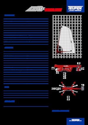 Nacele telescopice pe șenile TEUPEN LEO31T