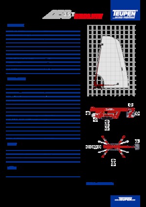 Nacele telescopice pe șenile TEUPEN LEO35T