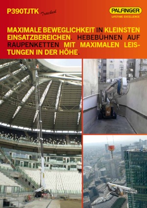 Nacele telescopice pe șenile Palfinger P 390 TJTK