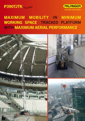 Nacele telescopice pe șenile Palfinger P 390 TJTK
