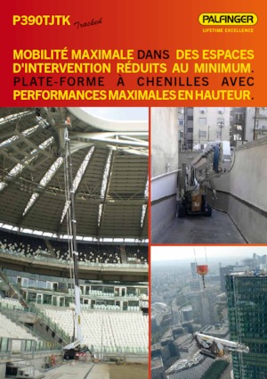 Nacele telescopice pe șenile Palfinger P 390 TJTK