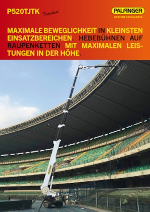 Nacele telescopice pe șenile Palfinger P 520 TJTK