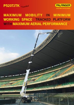 Nacele telescopice pe șenile Palfinger P 520 TJTK
