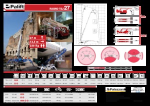 Nacele telescopice pe șenile Palazzani TSJ 27 C