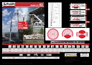 Nacele telescopice pe șenile Palazzani XTJ 52+ C