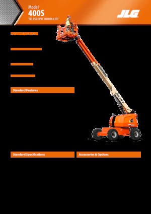 Nacele telescopice pe roți JLG 400 S