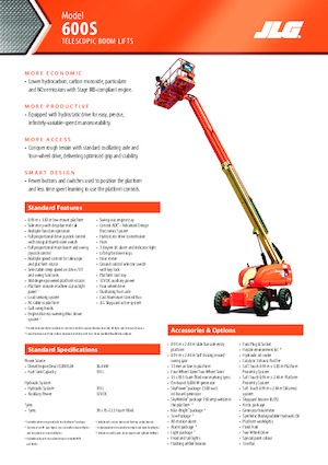 Nacele telescopice pe roți JLG 600S