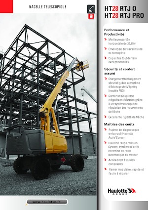 Nacele telescopice pe roți Haulotte HT28 RTJ PRO