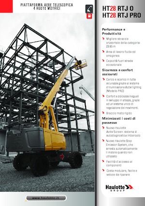 Nacele telescopice pe roți Haulotte HT28 RTJ PRO