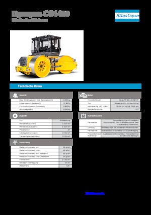 Cilindri cu trei roți Dynapac CS 1400