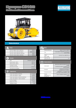 Cilindri cu trei roți Dynapac CS 1400