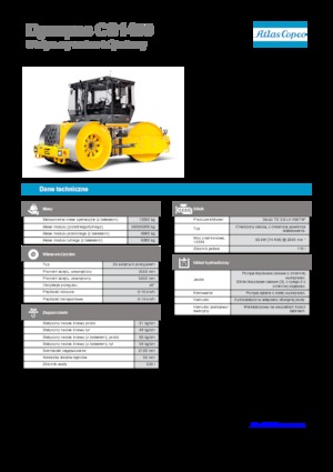 Cilindri cu trei roți Dynapac CS 1400