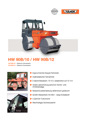 Cilindri cu trei roți Hamm HW 90 B/12