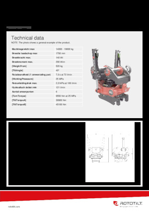 Atașamente pentru lucrul în pantă Rototilt® R5 SL