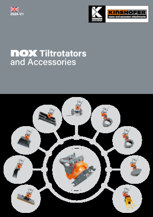 Atașamente pentru lucrul în pantă Kinshofer TR19NOX