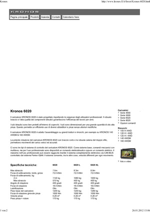 Macarale de încărcat bușteni Kronos 6020 