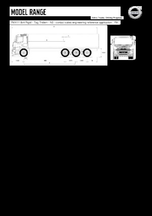Șasiuri rigide Volvo Trucks FMX11.350 8x4 Rigid - Tag Tridem