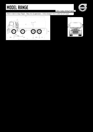 Șasiuri rigide Volvo Trucks FMX11.330 8x4 X-High Rigid