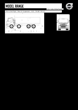 Șasiuri rigide Volvo Trucks FMX13.420 8x6 Rigid