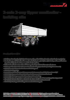 Semiremorci basculante Schwarzmüller 2-axle 3-way tipper semitrailer - building site - reinforced