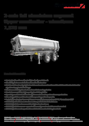 Semiremorci basculante Schwarzmüller 2-axle full aluminium segment tipper semitrailer - wheelbase 1,810 mm