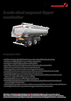Semiremorci basculante Schwarzmüller 2-axle steel segment tipper semitrailer - wheelbase 1,810 mm