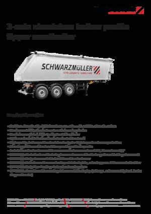 Semiremorci basculante Schwarzmüller 3-axle aluminium hollow profile tipper semitrailer