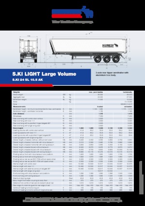 Semiremorci basculante Schmitz Cargobull S.KI LIGHT 24 10.5 SL AK