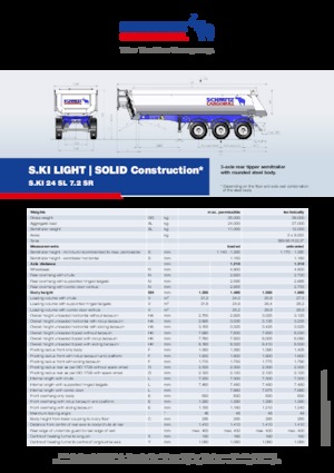 Semiremorci basculante Schmitz Cargobull S.KI LIGHT 24 SL 7.2 SR