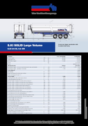 Semiremorci basculante Schmitz Cargobull S.KI SOLID 24 SL 9.6 SR