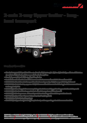 Remorci autobasculante Schwarzmüller 2-axle 3-way tipper trailer - building site
