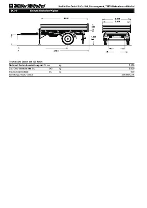 Remorci autobasculante Müller Mitteltal EK96