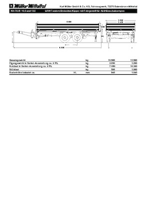 Remorci autobasculante Müller Mitteltal KA-TA-R 10,5