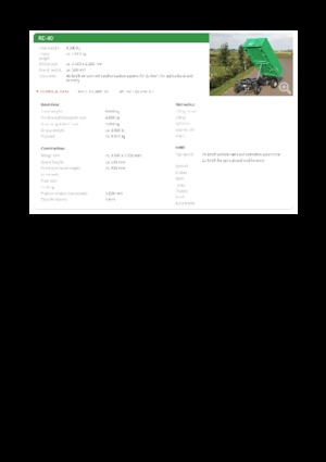 Remorci autobasculante Reisch RD-80