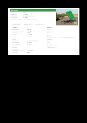 Remorci autobasculante Reisch REDK-80.L