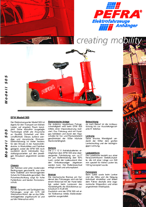 Tractoare automatizate PEFRA 505