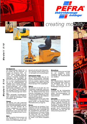 Tractoare automatizate PEFRA 510/1.5