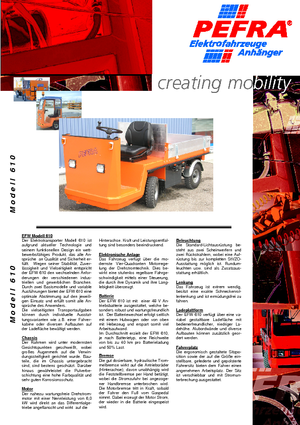 Tractoare automatizate PEFRA 610/1400