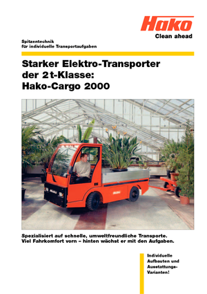 Tractoare automatizate Hako Cargo 2000