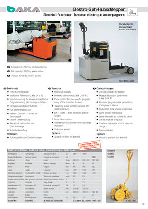 Tractoare automatizate Baka EGZ 5010 SO