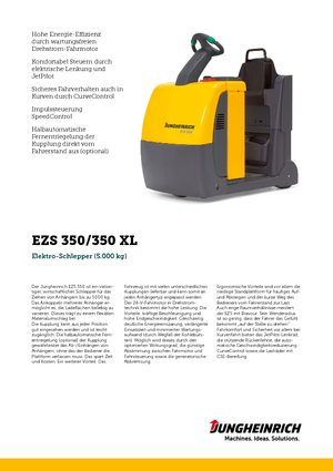 Tractoare automatizate Jungheinrich EZS 350