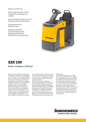 Tractoare automatizate Jungheinrich EZS 130