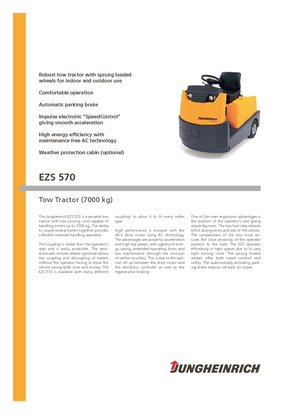 Tractoare automatizate Jungheinrich EZS 570