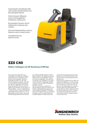 Tractoare automatizate Jungheinrich EZS C40