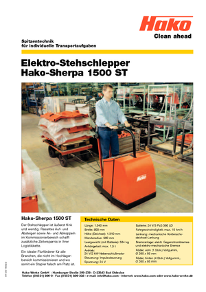 Tractoare automatizate Hako Sherpa 1500 ST