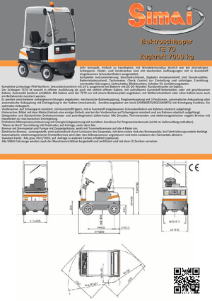 Tractoare automatizate Simai TE 70 IXB ac