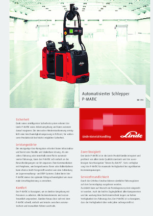 Tractoare automatizate Linde P-MATIC