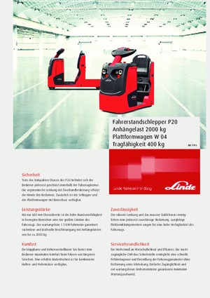 Tractoare automatizate Linde P20