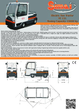 Tractoare automatizate Simai TE 151