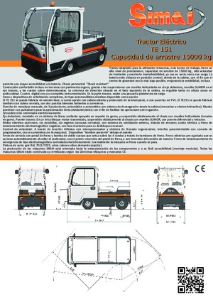 Tractoare automatizate Simai TE 151